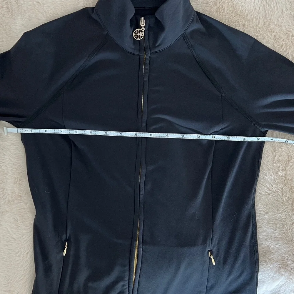 LILLY PULITZER Luxletic BLACK  Full Zip Women's Jacket SIZE S - Picture 5 of 7